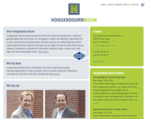 Tablet Screenshot of hoogendoornbouw.nl
